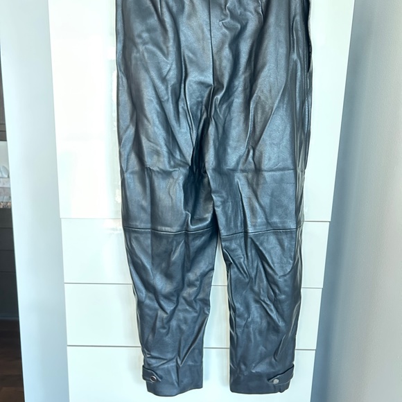 Mango Soft Faux Leather Pants - Picture 3 of 6